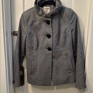 Old Navy Gray Pea Coat Classic Style
